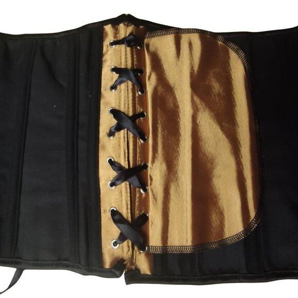 💜 Gold Sparkle Underbust Corset and Thong Set - Picture 6 of 10